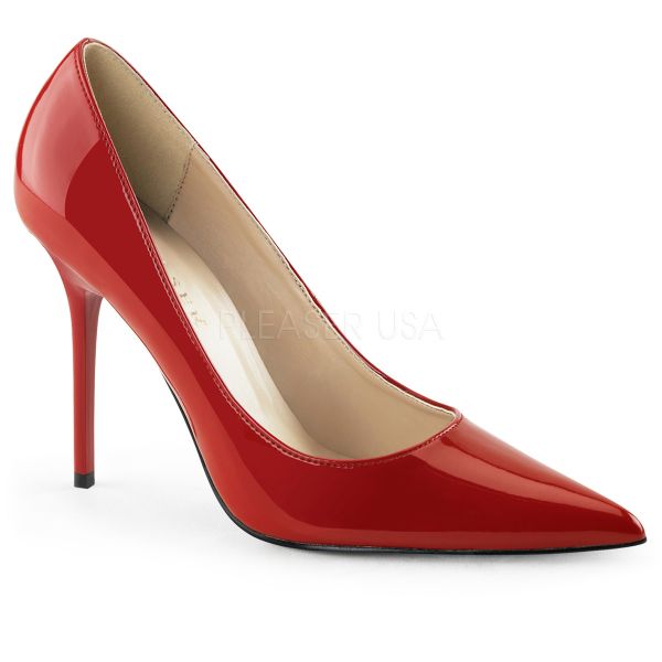 Klassischer Pumps in rot Lack mit Stiletto Absatz CLASSIQUE-20